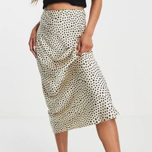 Satin Midi Skirt